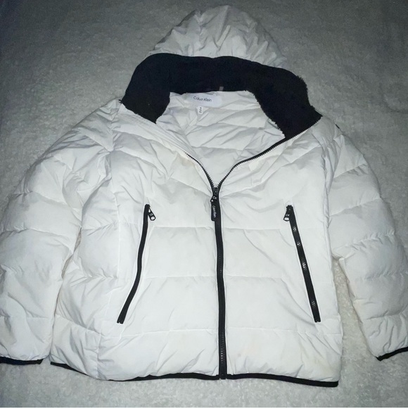 Beautiful never worn mens Calvin Klein jacket (white) size XL jacket - Picture 2 of 11